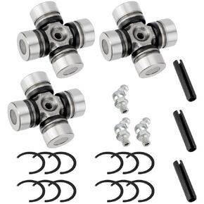 3235616 3235500 Front Rear Prop Shaft U-Joint for Polaris RZR 1000 900 800-4 Turbo RS1 Ranger Crew 1000 900 800 570 500 Diesel （3 Set）