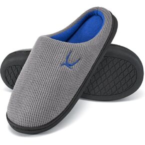 Women Slippers House Shoes: Memory Foam Non Slip Comfortable Bedroom Slipper Women Closed Toe Hand Free Shoes Indoor Outdoor