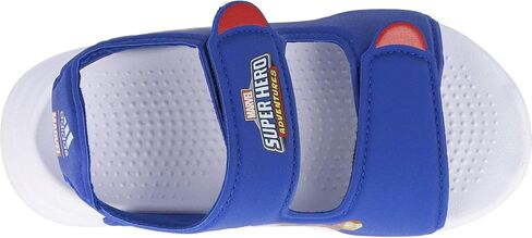 صندل سباحة أديداس C أزرق ملكي/أحمر صناعي 2 US للأطفال الصغار in Kuwait