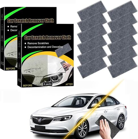 12PC Nano Sparkle Cloth Car Scratch Remover,Upgraded Nano Sparkle Cloth,Nano Cleaning Cloth Scratch Remover,Nano Sparkle Cloth Magic Car Scratch Repair Cloth for Vehicles in Saudi Arabia