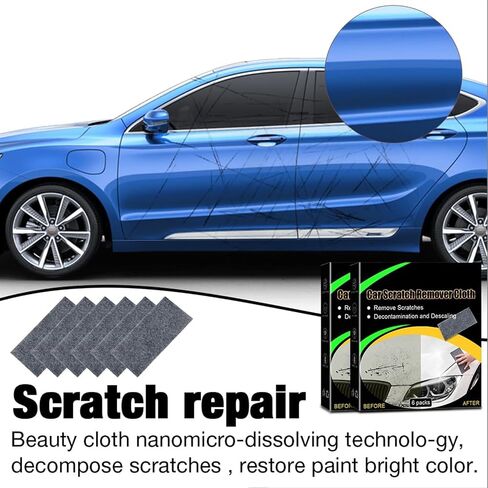 12PC Nano Sparkle Cloth Car Scratch Remover,Upgraded Nano Sparkle Cloth,Nano Cleaning Cloth Scratch Remover,Nano Sparkle Cloth Magic Car Scratch Repair Cloth for Vehicles in Saudi Arabia