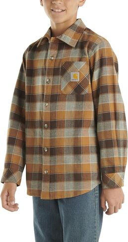 Carhartt Boys' Big Plaid Flannel Shirt in Saudi Arabia