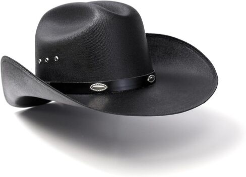 Western Express Natural Straw Cowboy Hat - Cattleman Style with Silver Conchos Band | Kids' Cowboy & Cowgirl Hat in Saudi Arabia