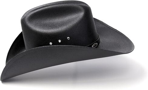 Western Express Natural Straw Cowboy Hat - Cattleman Style with Silver Conchos Band | Kids' Cowboy & Cowgirl Hat in Saudi Arabia