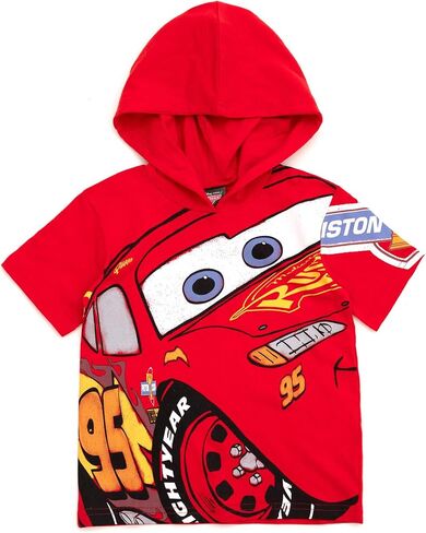 Disney Mickey Mouse Lion King Cars Monsters Inc. Hooded T-Shirt and French Terry Shorts Outfit Set Toddler to Big Kid in Saudi Arabia