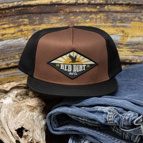 قبعة Red Dirt Hat Company Flight ملغية قابلة للتعديل (أسود دينم/أسود) in Kuwait