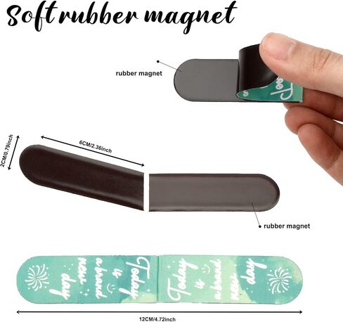Magnetic Bookmarks, 15PCS Bookmark, Cute Bookmarks, Magnet Bookmark Clips, Bookmarks for Women Men Kids, Bookmarks Bulk, Teacher Bookmark, Solid Colorful Bookmarks(Light Color) in Kuwait