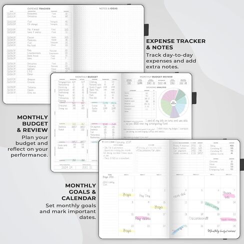 Clever Fox Budget Planner Pro - منظم مالي + نظام ميزانية المغلف النقدي. مجلة مالية شهرية، متتبع النفقات ودفتر الحسابات الشخصية. غير مؤرخ - ابدأ في أي وقت. (7 × 10 بوصة) - رمادي in Kuwait