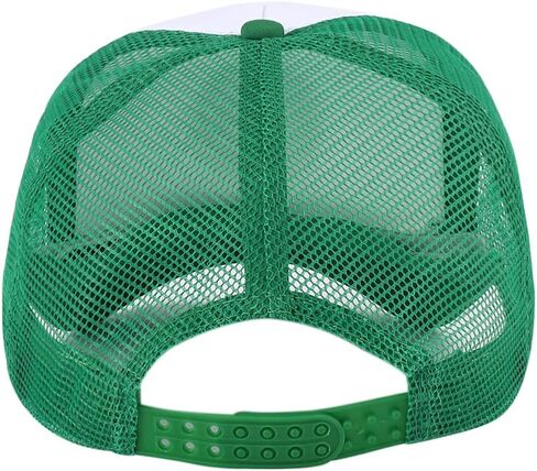 Lin Su Fashion Smile Face Sequins Baseball Cap Printing Neon High Crown Foam Mesh Back Trucker Hat-for Men and Women in Saudi Arabia