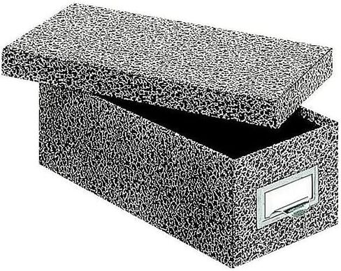 Globe-Weis/Pendaflex Fiberboard Index Card Storage Box, 3 x 5 Inches, Solid Black (3X5BLA) in Kuwait