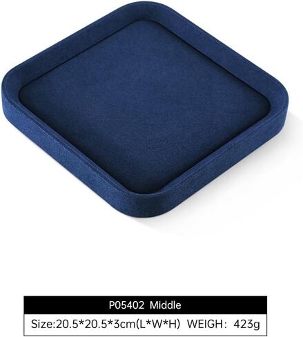 Jewelry Tray, Velvet Trinket Tray,Luxury Necklace Organizer,Premium Jewelry Display For Vendors,Blue Watch Tray in Saudi Arabia