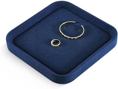 Jewelry Tray, Velvet Trinket Tray,Luxury Necklace Organizer,Premium Jewelry Display For Vendors,Blue Watch Tray in Saudi Arabia