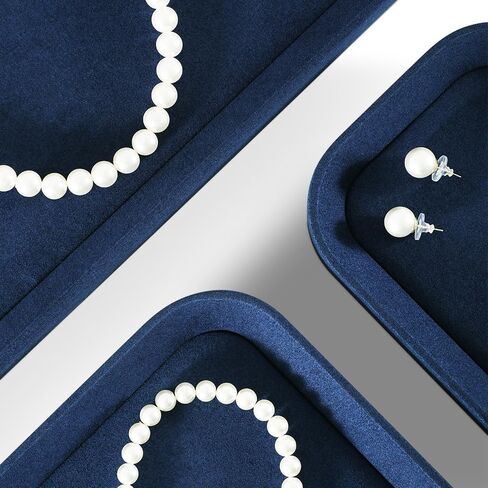 Jewelry Tray, Velvet Trinket Tray,Luxury Necklace Organizer,Premium Jewelry Display For Vendors,Blue Watch Tray in Saudi Arabia