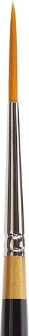 KINGART Premium Original Gold 9375-2 MID-LENGTH LINER Series Artist Brush, Golden Taklon Synthetic Hair, Short Handle, for Acrylic, Watercolor, Oil and Gouache Painting, Size 2 in Saudi Arabia