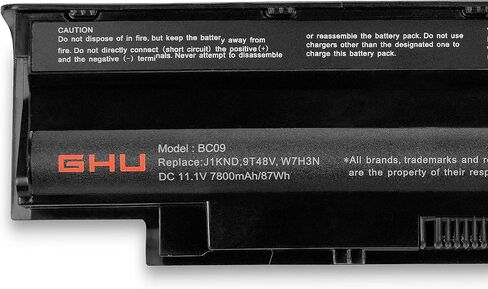 GHU New Battery 58 Wh Replacement for J1KND 4T7JN TKV2V W7H3N YXVK2 Compatible for Inspiron N3010 N4010 N4110 N5010 N5110 N7010 M4110 WT2P4 383CW 312-1205 312-0233 312-0234 312-1201 9JR2H 9T48V JIKND in Saudi Arabia