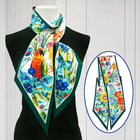 Skinny Scarf 59" Silk Neck Scarf Women's Fashion for Bag Hair Scarves Gift 59 * 5.9" in Saudi Arabia