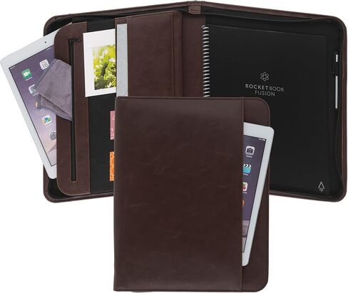 حزمة Samsill Professional Padfolio، تتضمن حافظة قابلة للإزالة، حلقة دائرية مقاس 0.5 بوصة مع إغلاق آمن بسحاب وحافظة للكمبيوتر اللوحي مقاس 10.1 بوصة، أسود، حجم كامل (70829) in Saudi Arabia