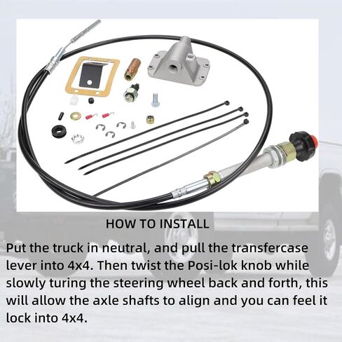 قطع اتصال المحور PSL400، مشغل تشغيل كابل المحور مناسب لـ 1994-2002 دودج رام 1500 2500 3500 4WD، يستبدل #450400 in Kuwait