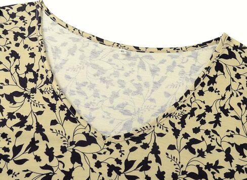 Ivicoer Women's Summer Beach Dresses V-Neck Floral Printed Tank Swing Dress Plus Size with Pocket(L-5XL) in Kuwait