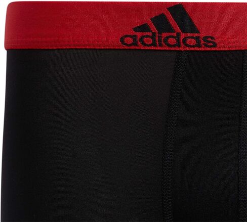 adidas Kids-Boy's Performance Boxer Briefs Underwear (4-Pack), Lucid Blue/Black/Pulse Mint Green, Large in Saudi Arabia