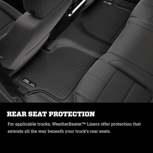 Husky Liners Weatherbeater Floor Mats | Fits 2020 - 2024 Mercedes-Benz GLE350, GLE450, GLE63 AMG S | Front & 2nd Row, 3-pc Black - 95491 in Saudi Arabia