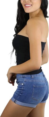 ToBeInStyle Women's Cotton-Spandex Blend Stretchy Tube Top in Kuwait