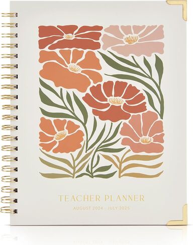 Simplified Teacher Planner For The 2024-2025 Academic School Year - Your All Incl. 8.5" x 11" Lesson Plan Book Supplies - Easily Organize Your Daily, Weekly & Monthly Classroom/Homeschool Schedule in Saudi Arabia