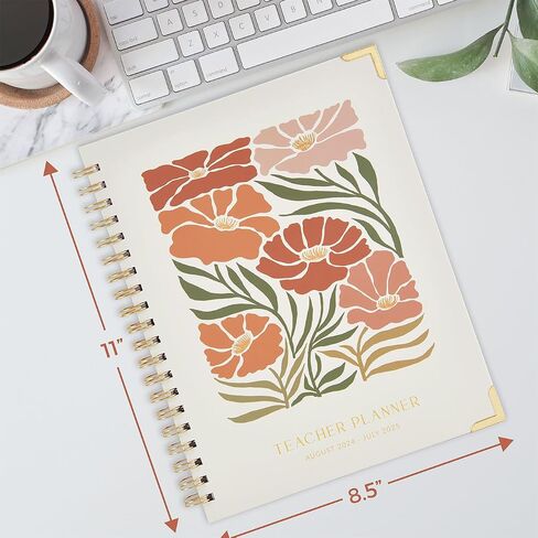 Simplified Teacher Planner For The 2024-2025 Academic School Year - Your All Incl. 8.5" x 11" Lesson Plan Book Supplies - Easily Organize Your Daily, Weekly & Monthly Classroom/Homeschool Schedule in Saudi Arabia