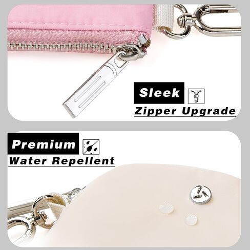 Dual Pouch Wristlet Wallets for Women, Mini Zip Around Wristlet Wallet, Double Pocket Wrist Wallet Portable Coin Purse Zipper, Gift for Women Mom Girl Friend Sister Her Wife Daughter Girlfriend in Saudi Arabia