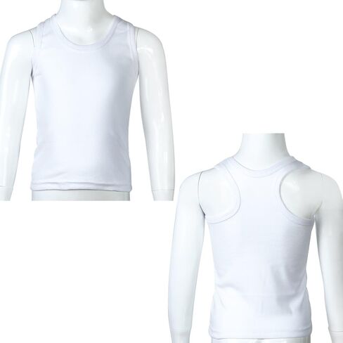 قمصان داخلية ناعمة بدون أكمام من القطن للأطفال الصغار من Coobey مكونة من 5 قمصان داخلية للأولاد والبنات in Kuwait