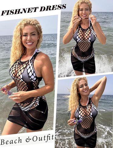 Avidlove Womens Sexy Lingeries Fishnet Dress for Women Mesh Badydoll Fishnets Dresses See Through Lingerie Chemise Outfits in Saudi Arabia
