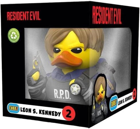 TUBBZ Boxed Edition Leon S. Kennedy Collectible Vinyl Rubber Duck Figure - Official Resident Evil Merchandise - Horror TV, Movies & Video Games in Saudi Arabia