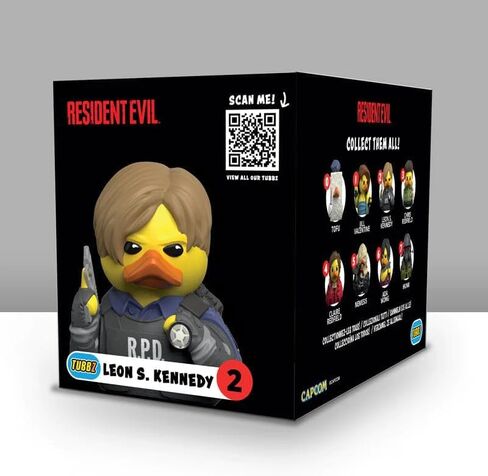 TUBBZ Boxed Edition Leon S. Kennedy Collectible Vinyl Rubber Duck Figure - Official Resident Evil Merchandise - Horror TV, Movies & Video Games in Saudi Arabia