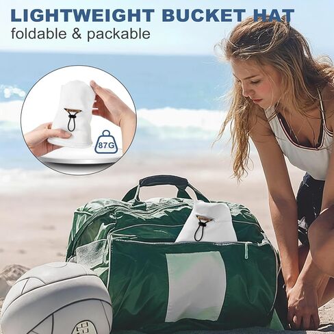 Sukeen Bucket Hat for Women Men Summer Beach Sun Hat Reversible Packable Adjustable UPF50+ Cooling Hat for Hiking Fishing in Saudi Arabia