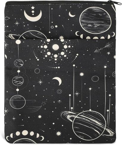 Book Sleeve Book Covers Book Protector Floral Printed with Zipper Washable Fabric for Teen Adult Book Lover Teacher Student(Medium,11 X 8.7 Inch) in Kuwait