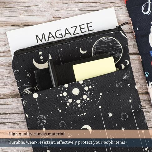 Book Sleeve Book Covers Book Protector Floral Printed with Zipper Washable Fabric for Teen Adult Book Lover Teacher Student(Medium,11 X 8.7 Inch) in Kuwait