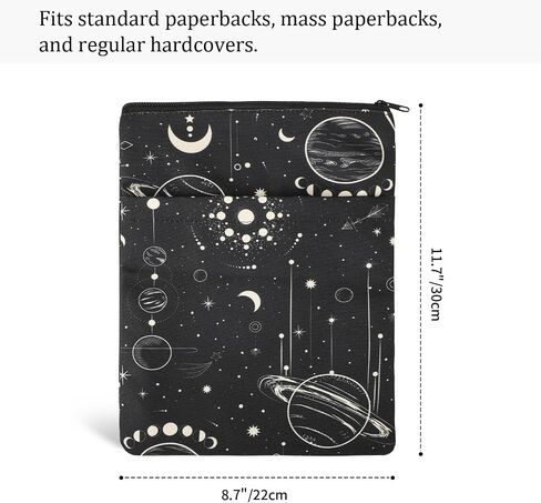 Book Sleeve Book Covers Book Protector Floral Printed with Zipper Washable Fabric for Teen Adult Book Lover Teacher Student(Medium,11 X 8.7 Inch) in Kuwait