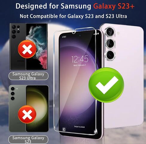 واقي شاشة iAnder [3 -PACK] لهاتف Galaxy 22 مع [إطار سهل التركيب] - واقي شاشة من الزجاج المقوى لجهاز Galaxy 22 [يدعم بصمة الإصبع] HD فائق النحافة 0.2 مم، مناسب للحافظة in Kuwait