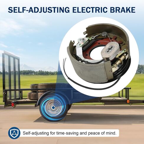 12-1/4" x 5" (12.25" X 5") Electric Trailer Brake Assembly Pair for 12,000 LBS (12K) Trailer Axles Left and Right Electric Trailer Brakes in Kuwait
