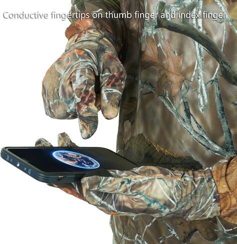 BASSDASH UPF 50+ Unisex Lightweight Camo Hunting Gloves Early Season in Kuwait