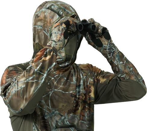 BASSDASH UPF 50+ Unisex Lightweight Camo Hunting Gloves Early Season in Kuwait