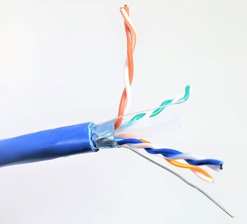 موصلات مايكرو TR4-560WOU-500 500 "صلبة محمية (Stp) في الهواء الطلق، كابل إيثرنت بالجملة مقاوم للأشعة فوق البنفسجية ، أبيض in Saudi Arabia