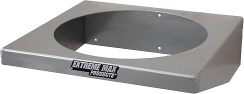 Extreme Max 5001.6727 Aluminum 5-Gallon Bucket Bracket for Race Trailer, Garage, Shop, Enclosed Trailer, Toy Hauler - Silver in Saudi Arabia