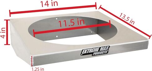 Extreme Max 5001.6727 Aluminum 5-Gallon Bucket Bracket for Race Trailer, Garage, Shop, Enclosed Trailer, Toy Hauler - Silver in Saudi Arabia