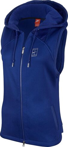 Nike Women's Court Hooded Sleeveless Vest, XS, Blue in Saudi Arabia
