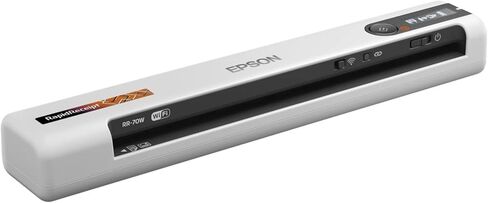 Epson RapidReceipt RR-70W Wireless Mobile Receipt and Color Document Scanner with Complimentary Receipt Management and PDF Software for PC and Mac in Saudi Arabia