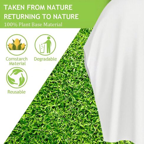 iGenztech Rain Ponchos for Adults - Unisex, ECO-Friendly, 100% Plant Based Material, Disposable Raincoat, 5 Pack (Includes 5 Bags for Recycling Rain Ponchos) in Saudi Arabia
