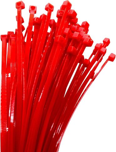 JHXTZ Zip Ties, 100pcs Yellow Zip Ties 8 Inch, Plastic Ties Small Zipties Cable Tie Wraps, Multi-Purpose Cable Management Ties, Self-Locking Ziptie for Office and Home(Can bear 30lb) in Saudi Arabia