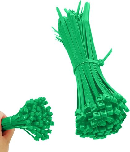 JHXTZ Zip Ties, 100pcs Yellow Zip Ties 8 Inch, Plastic Ties Small Zipties Cable Tie Wraps, Multi-Purpose Cable Management Ties, Self-Locking Ziptie for Office and Home(Can bear 30lb) in Saudi Arabia