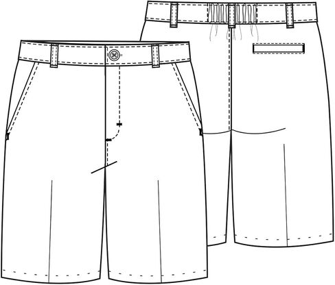 الزي المدرسي للأولاد الكبار، شورت هاسكي مسطح من الأمام in Kuwait